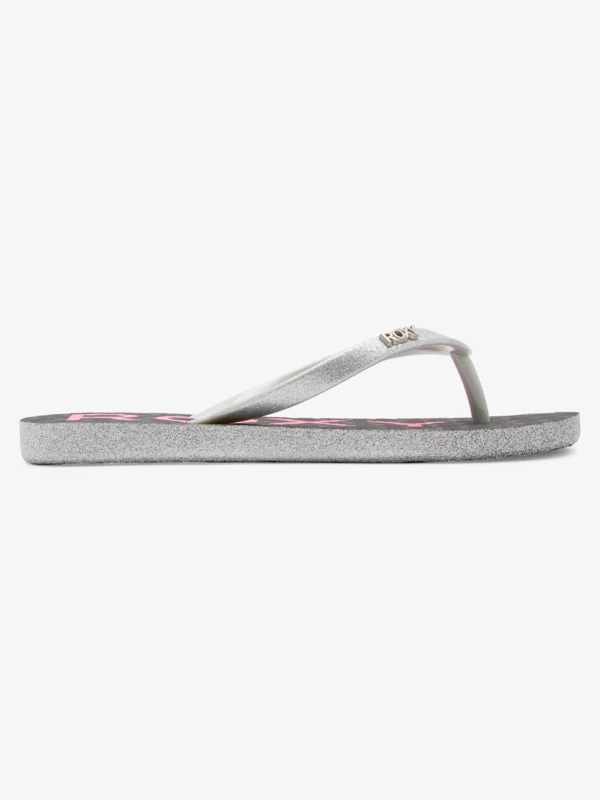 Roxy Girls Viva Glitter IV Flip Flops - Image 4