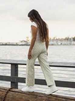 Roxy Womens Coastal Cruiser High Waist Wide Leg Trousers