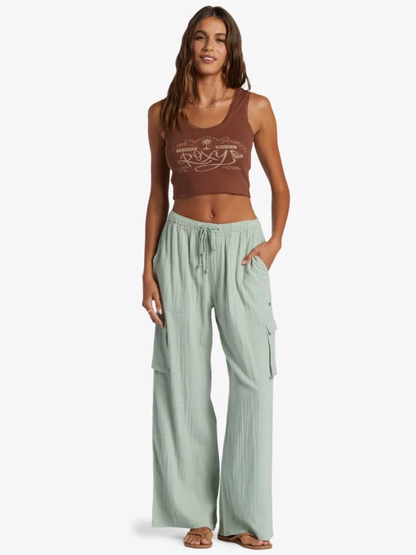 Womens ROXY Vintage Cropped Vest Top