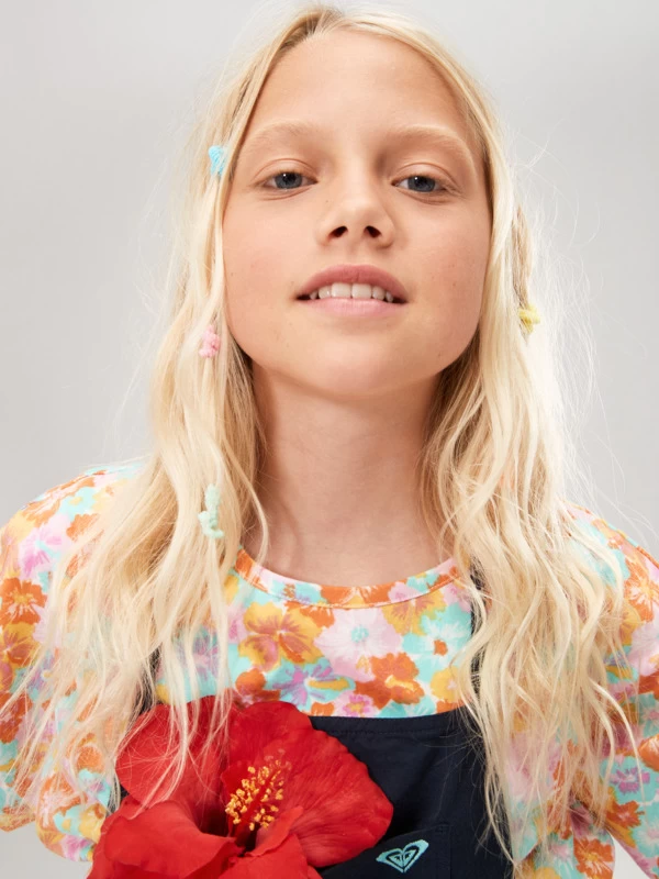 Roxy Girls 4-16 Sunset Waves Strappy Overalls Dress - Image 6