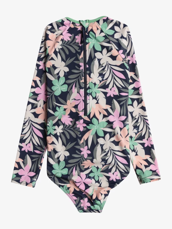 Roxy Girls 4-16 Ilacabo Active Long Sleeve One-Piece Rash Vest - Image 2