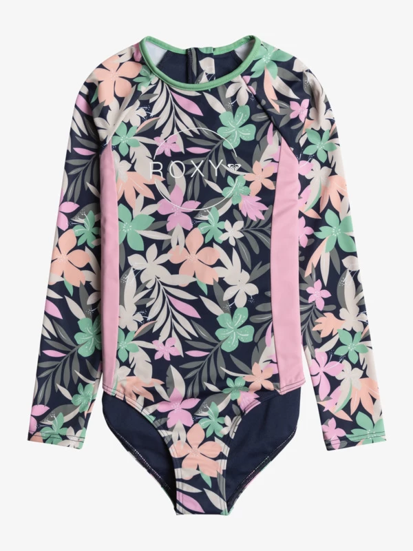 Roxy Girls 4-16 Ilacabo Active Long Sleeve One-Piece Rash Vest