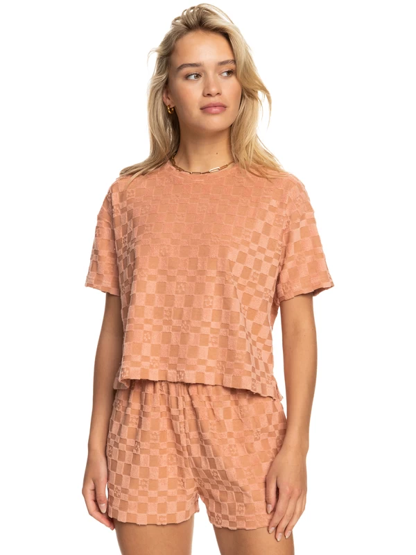 Roxy Womens Getaway Time Toweling T-Shirt - Image 3