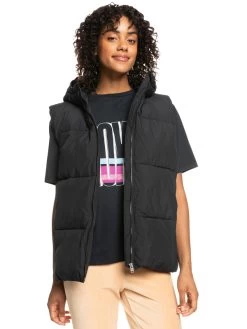 Roxy Womens Bright Side Longline Hooded Puffer Jacket