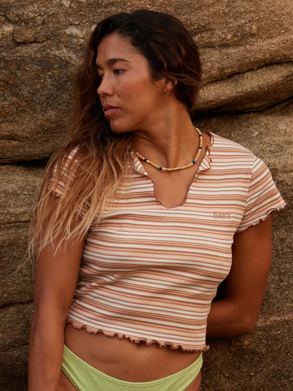 Roxy Womens Siempre Baby Short Sleeve Cropped T-Shirt - Image 4