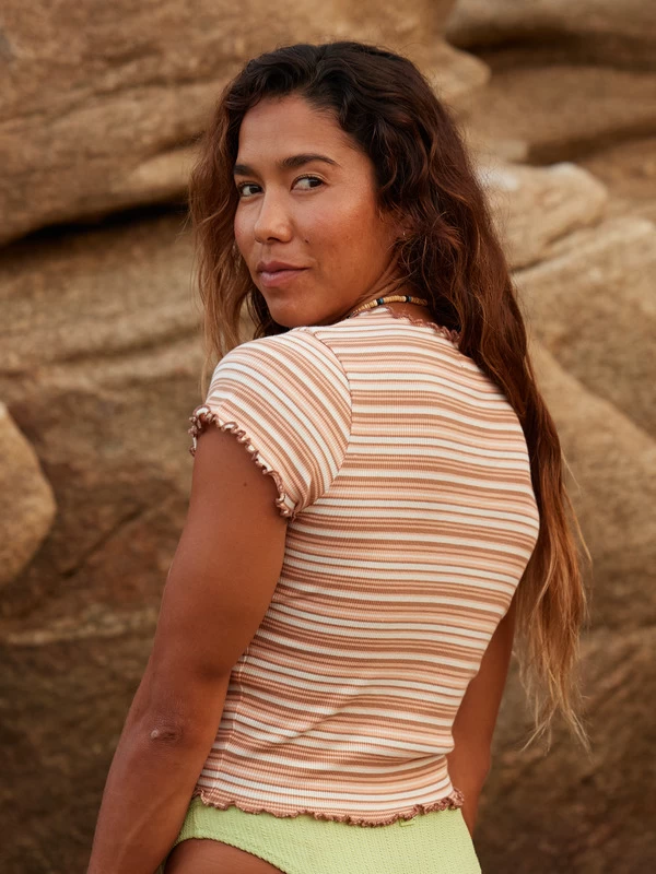 Roxy Womens Siempre Baby Short Sleeve Cropped T-Shirt - Image 6