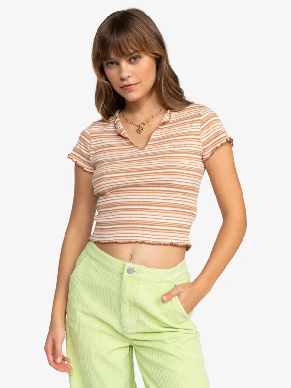 Roxy Womens Siempre Baby Short Sleeve Cropped T-Shirt - Image 2