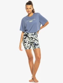 Roxy Womens Beach Bound Short Sleeves Cropped T-shirt