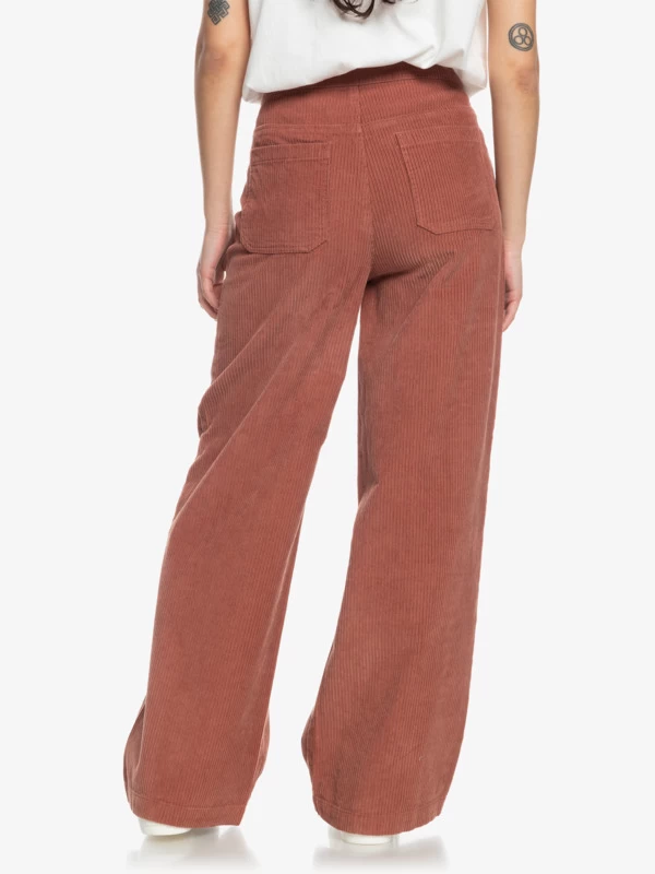 Roxy Womens Winter Around Wide Leg Corduroy Trousers - Image 5