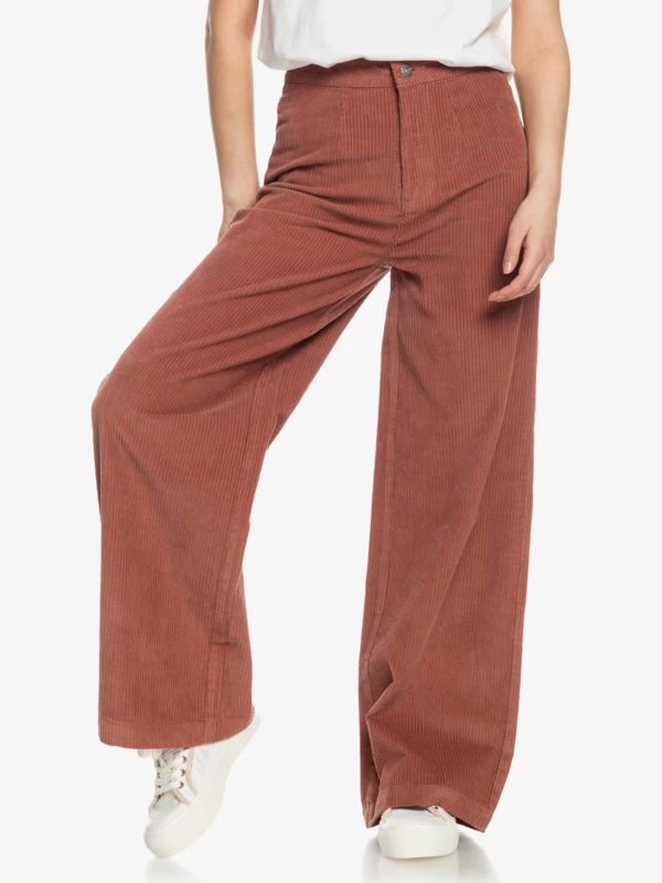 Roxy Womens Winter Around Wide Leg Corduroy Trousers - Image 2