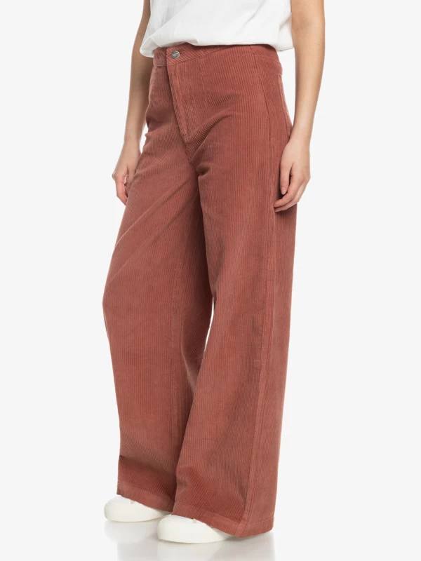 Roxy Womens Winter Around Wide Leg Corduroy Trousers - Image 7