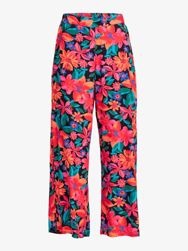 Roxy Womens Midnight Avenue Wide Leg Printed Trousers - Image 6
