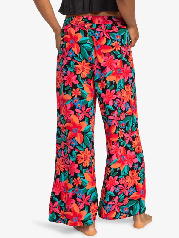 Roxy Womens Midnight Avenue Wide Leg Printed Trousers - Image 5