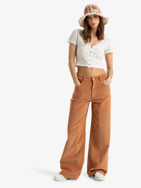 Roxy Womens Surf On Cloud Corduroy Pant - Image 3