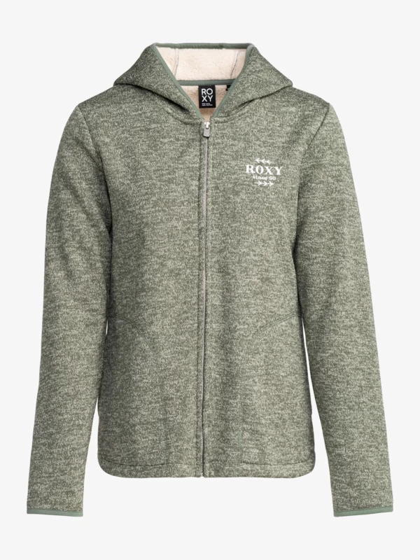 Roxy Womens Petal Fever Polar Fleece Zip-Up Hoodie - Image 6