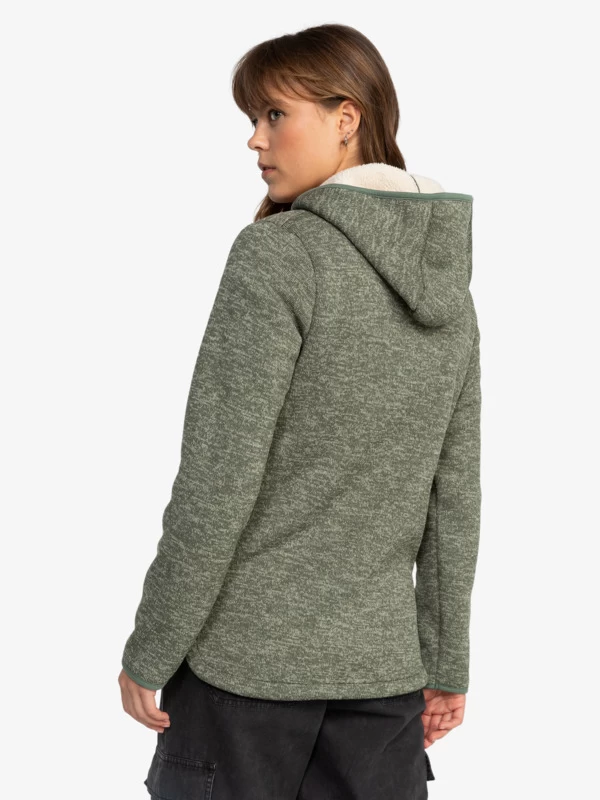 Roxy Womens Petal Fever Polar Fleece Zip-Up Hoodie - Image 5