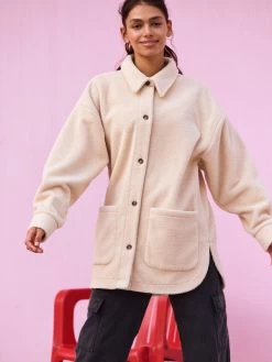 Roxy Womens Over And Over Polar Fleece Shacket