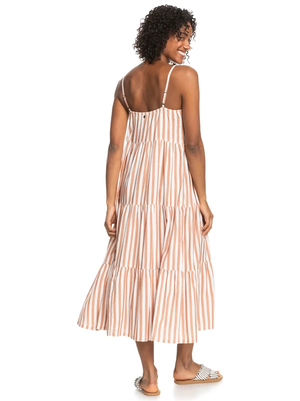 Roxy Womens Bleach Days Stripe Strappy Dress - Image 4