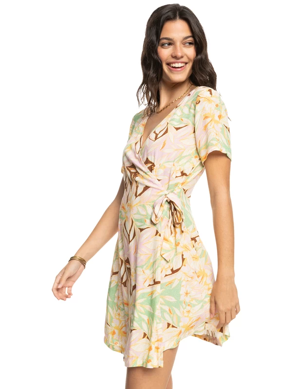 Roxy Womens Springtime Feels Mini Wrap Dress - Image 2
