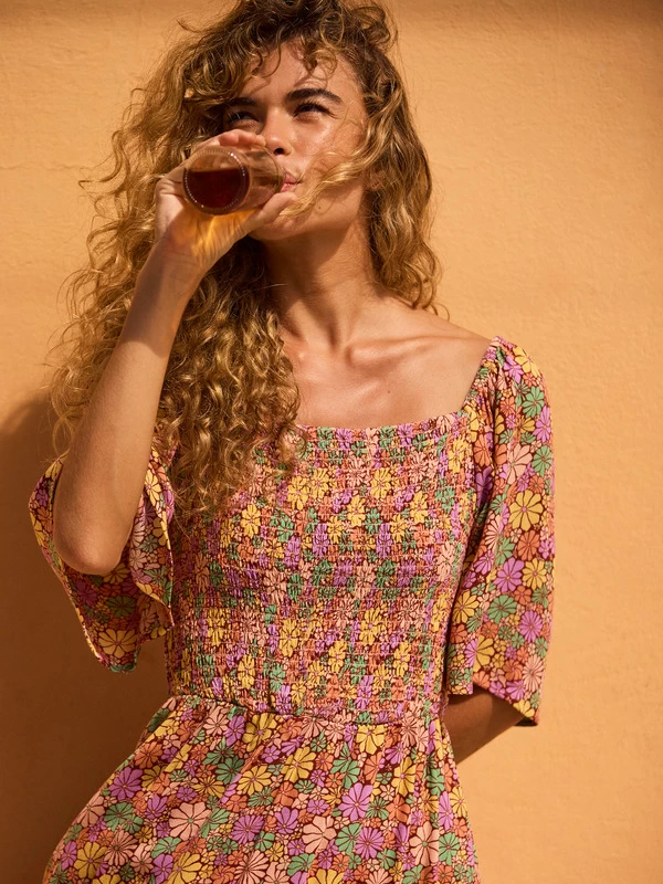 Roxy Womens Tropical Sunshine Midi Dress - Image 5