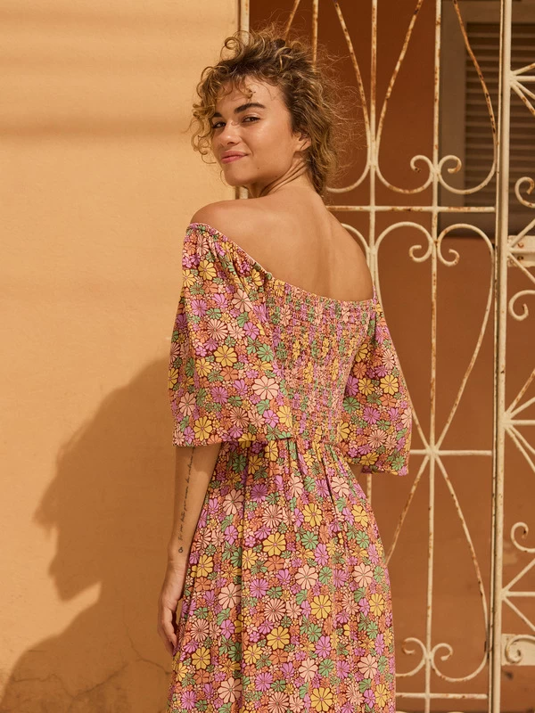 Roxy Womens Tropical Sunshine Midi Dress - Image 9