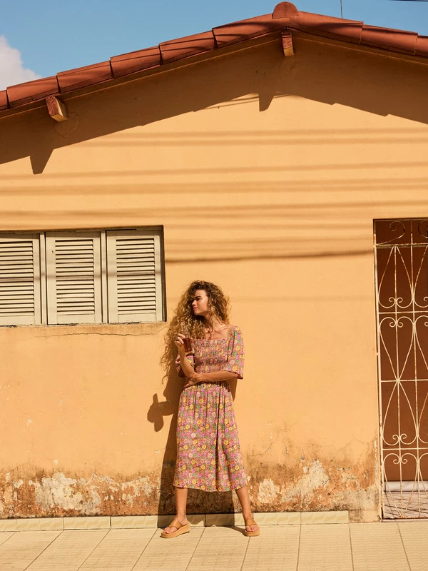 Roxy Womens Tropical Sunshine Midi Dress - Image 2