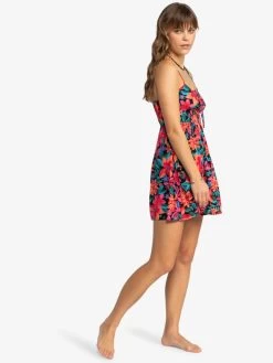 Roxy Womens La Vida Strappy Mini Dress