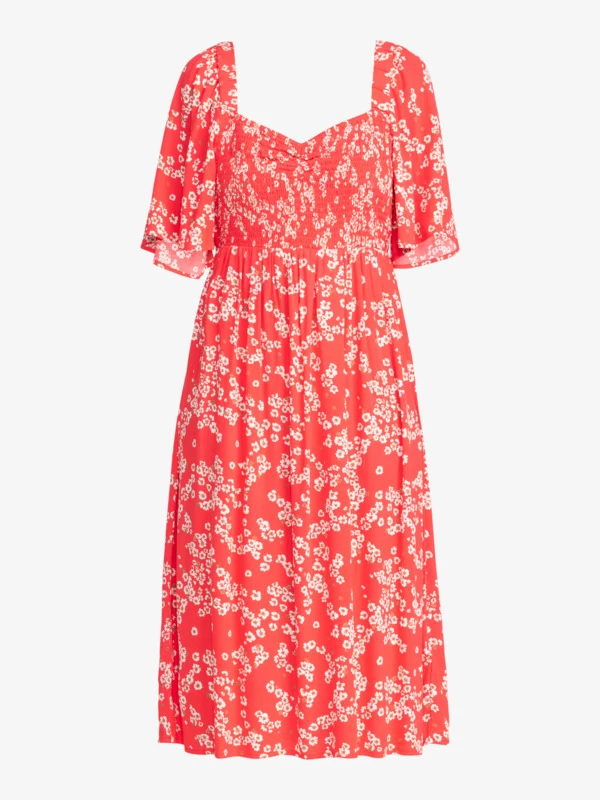 Roxy Womens Golden Dawn Midi Fit & Flare Dress - Image 2