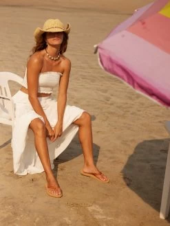 Roxy Womens Beachside Tiered Maxi Skirt