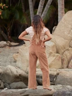 Roxy Womens Trailblazer Corduroy Dungarees