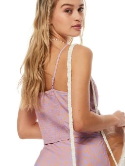 Roxy Vibrant Light Strappy Crop Top