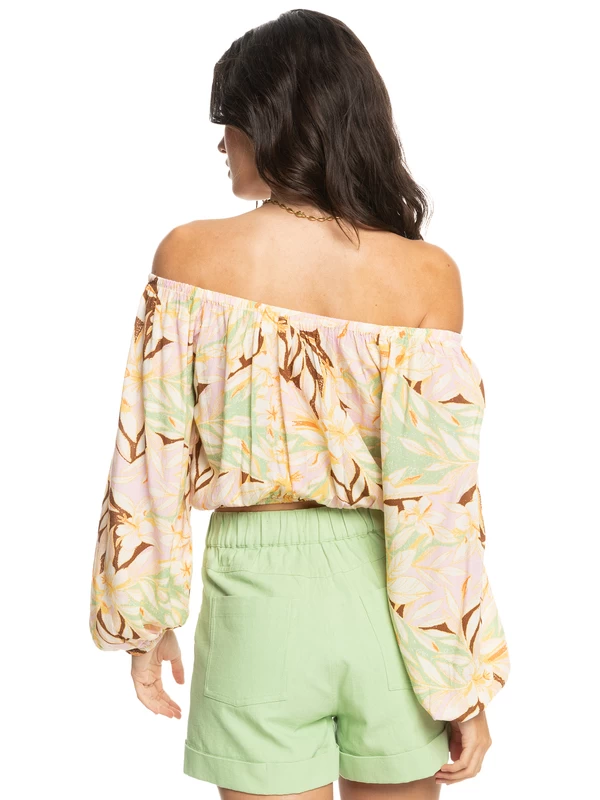 Roxy Womens Sunset Kiss Puff Sleeve Top - Image 5