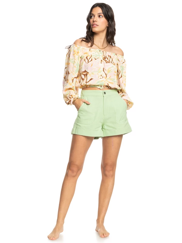 Roxy Womens Sunset Kiss Puff Sleeve Top - Image 11