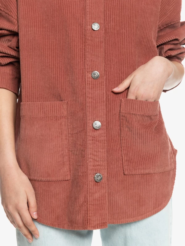 Roxy Womens Kick Back Washed Long Sleeve Shirt - Image 5