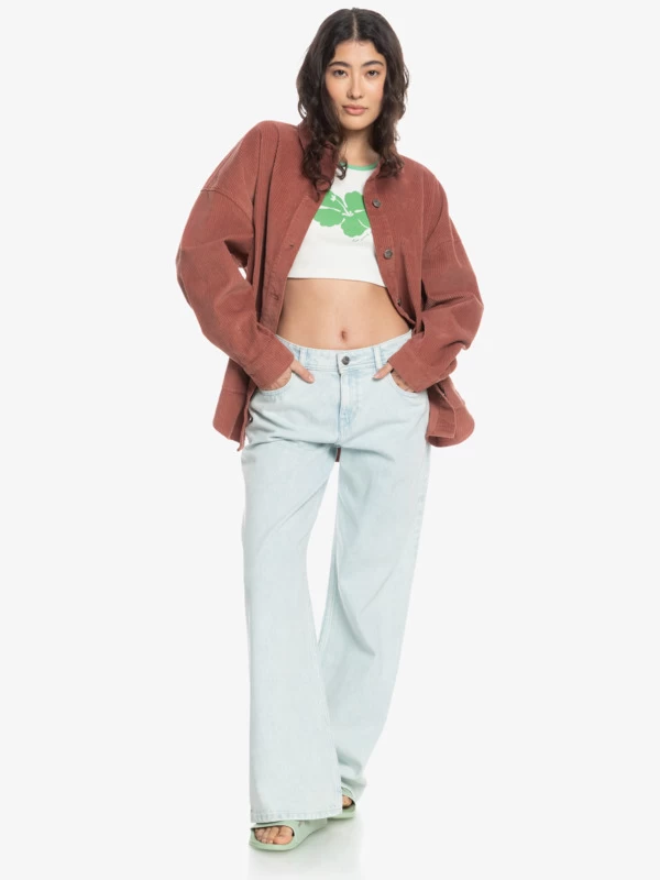 Roxy Womens Kick Back Washed Long Sleeve Shirt - Image 2