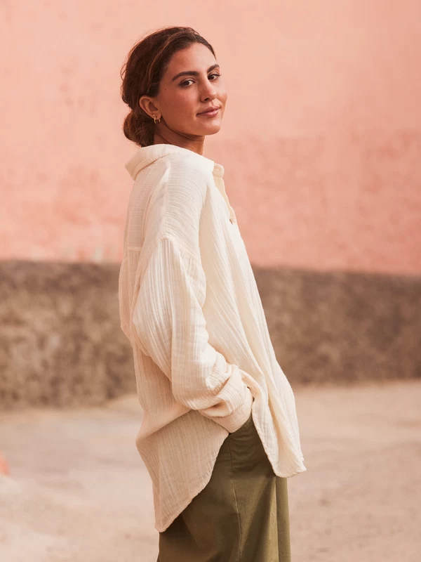 Roxy Womens Morning Time Long Sleeves Shirt - Image 4