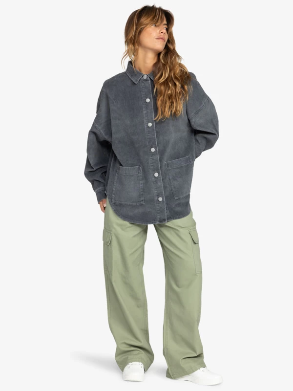 Roxy Womens Kick Back Corduroy Shacket - Image 8