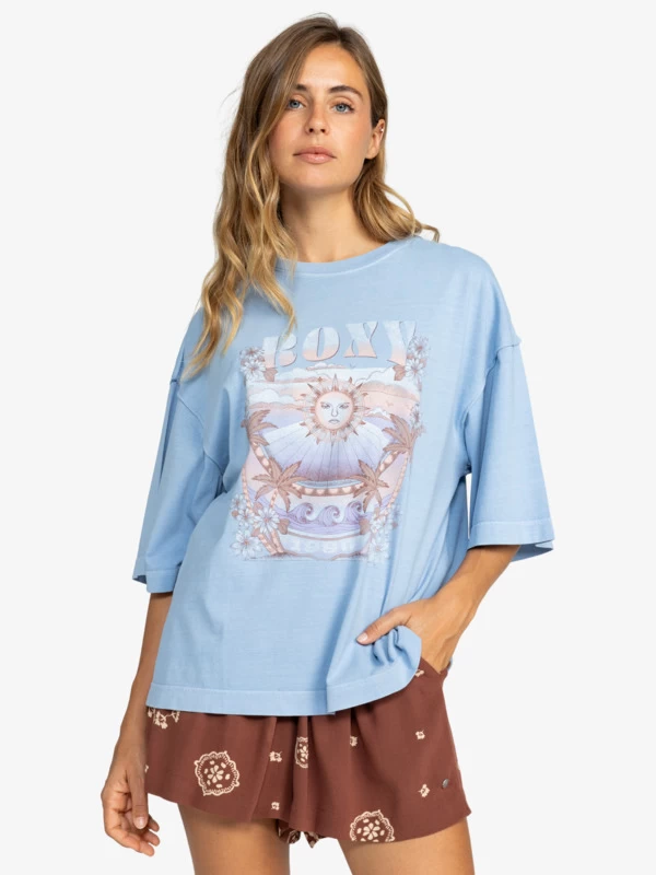 Roxy Womens Sweet Shine Oversized T-Shirt - Image 4