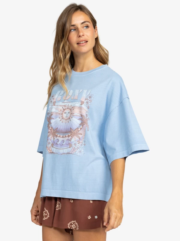 Roxy Womens Sweet Shine Oversized T-Shirt - Image 6