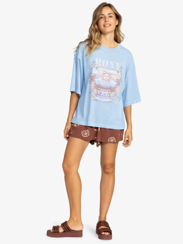 Roxy Womens Sweet Shine Oversized T-Shirt - Image 3