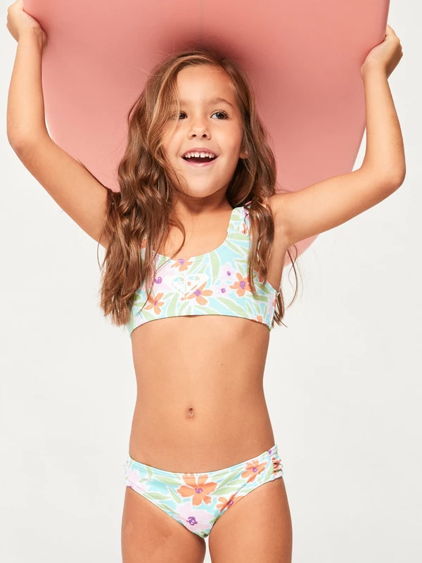 Roxy Girls 2-7 Hawaiian Spirit Bralette Two-Piece Bikini Set - Image 11