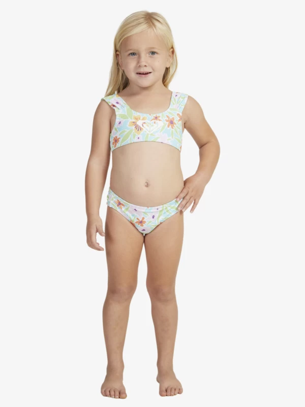 Roxy Girls 2-7 Hawaiian Spirit Bralette Two-Piece Bikini Set - Image 6