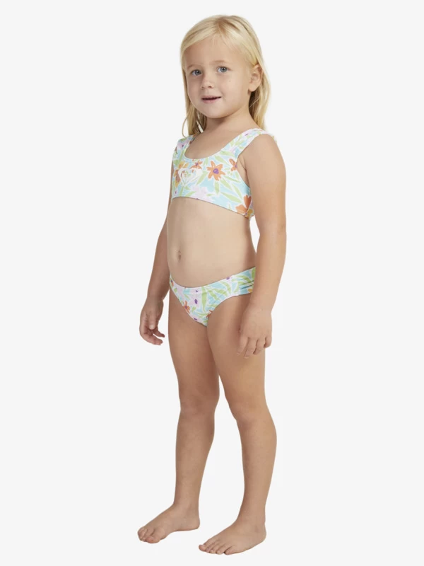 Roxy Girls 2-7 Hawaiian Spirit Bralette Two-Piece Bikini Set - Image 8
