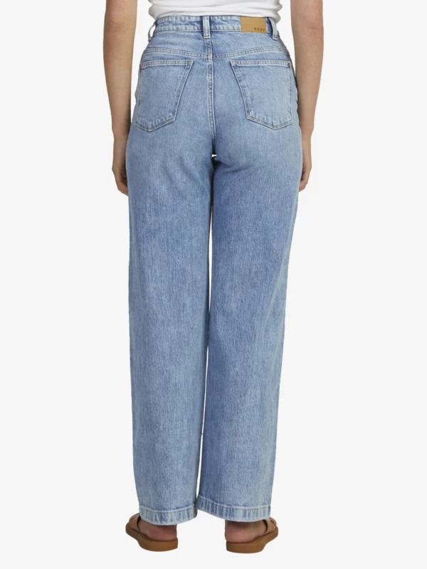 Roxy Womens Luna Beau Blue Stretch Denim Jeans - Image 7
