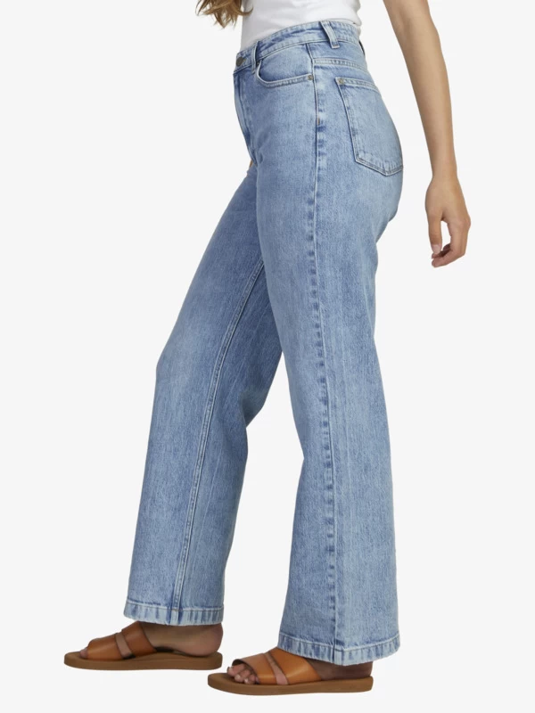 Roxy Womens Luna Beau Blue Stretch Denim Jeans - Image 8