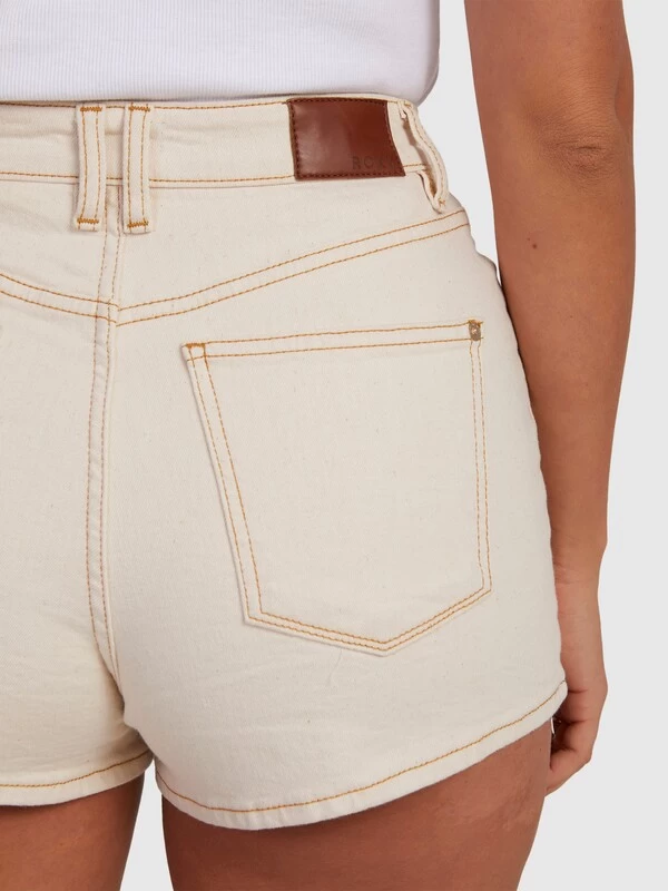 Roxy Womens Chlo Natural Denim Shorts - Image 18