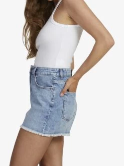 Roxy Womens Eva Beau Blue Denim Shorts
