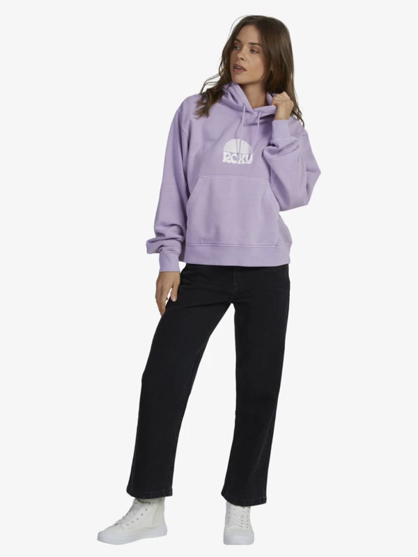 Roxy Womens First Day Oversized Pullover Hoodie - Image 5