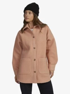 Roxy Womens Secrets Out Shacket Coat