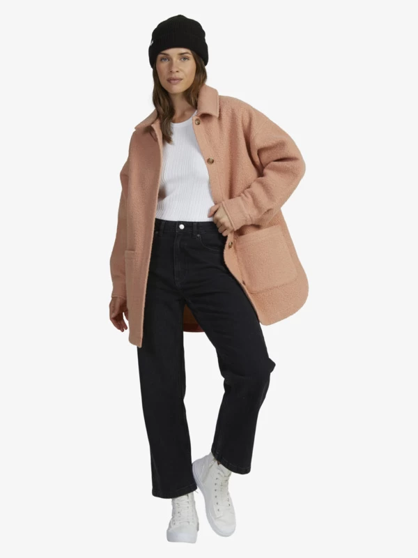 Roxy Womens Secrets Out Shacket Coat - Image 3